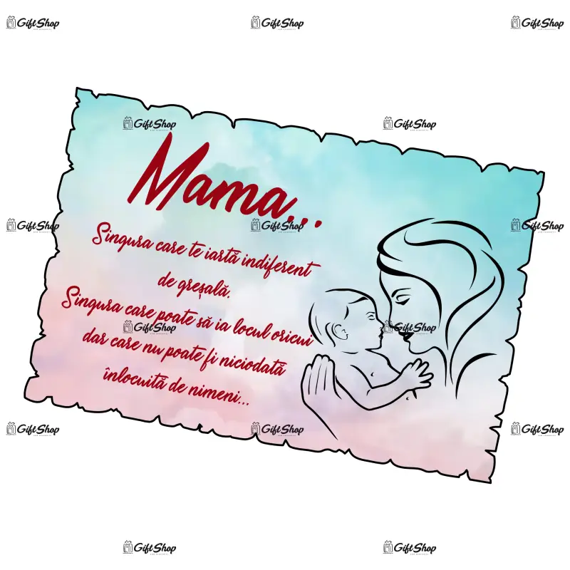 Mama singura care te iarta indiferent de gresala, magnet frigider mgs071